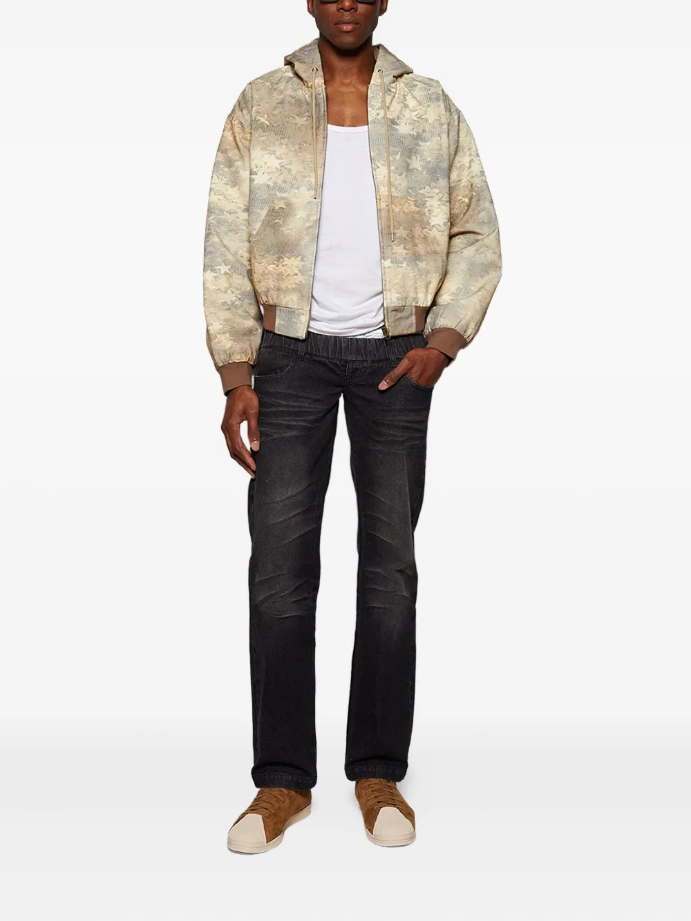 Praying star-print hooded jacket | Hooded Jackets | Image 2