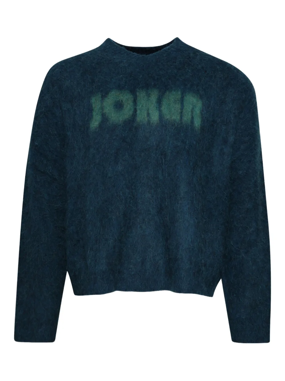 Martine Rose Letter-detail Sweater In Blue