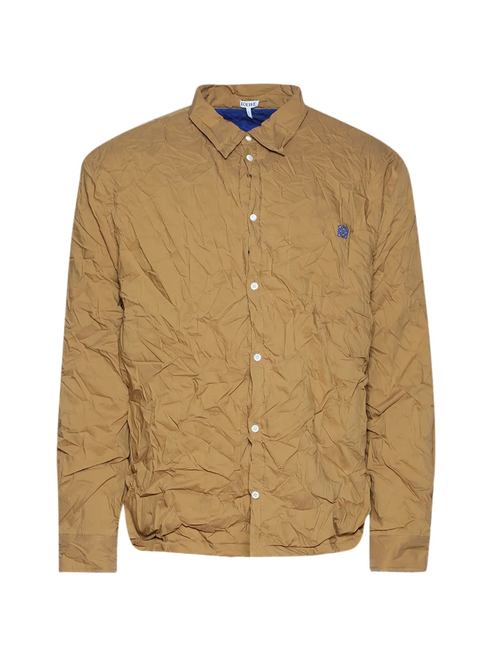 LOEWE crumpled hybrid shirt - Braun