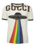 Gucci Pre-Owned UFO Rainbow T-shirt - White
