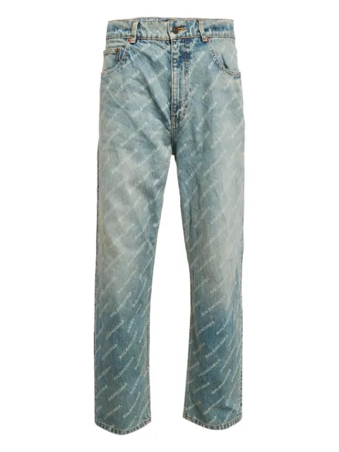 Balenciaga Pre-Owned jean à logo imprimé