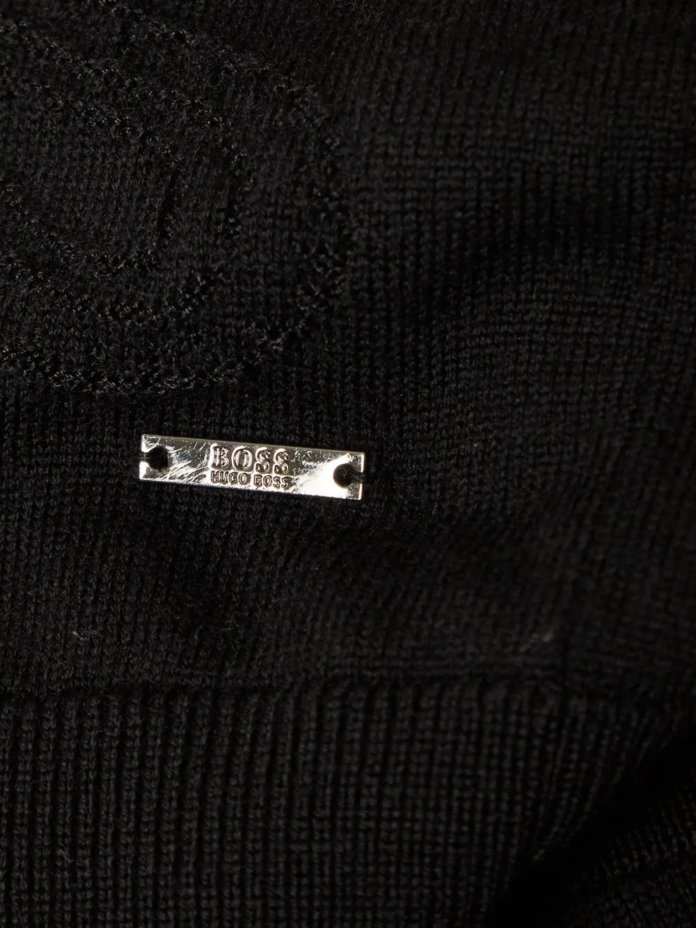 Pre-owned Hugo Boss Paisley-pattern Sweater In Black