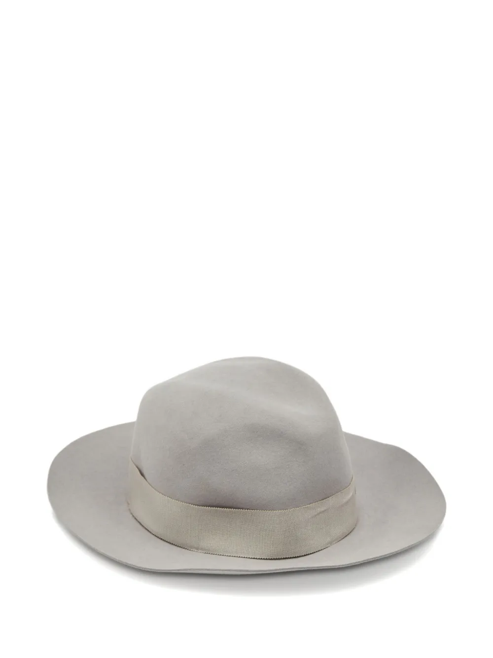 Pre-owned Maison Michel Felt Fedora Hat In Gray