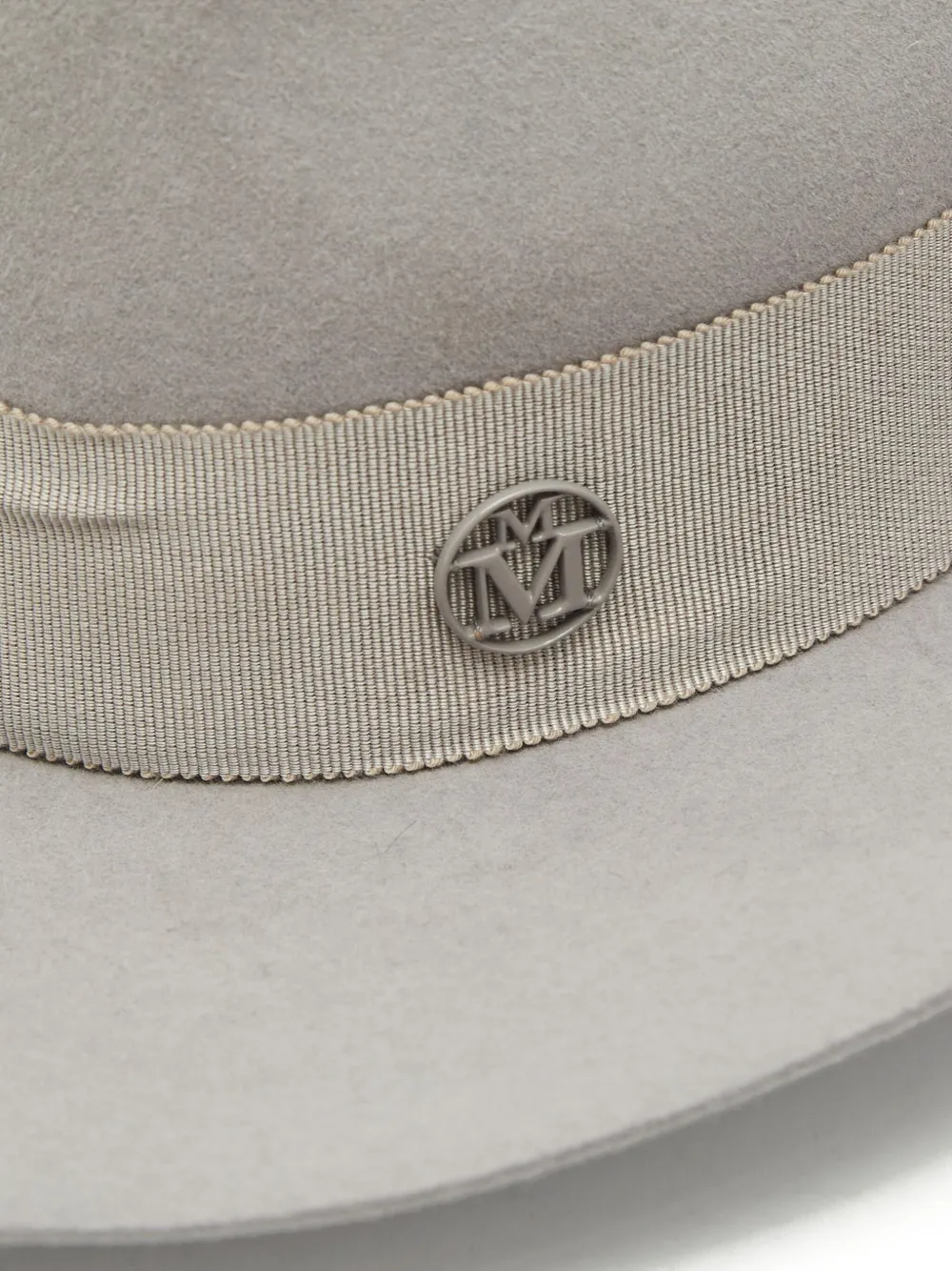 Pre-owned Maison Michel Felt Fedora Hat In Gray