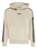 Moncler Vintage 2024 x Adidas striped-trim hoodie - Grey