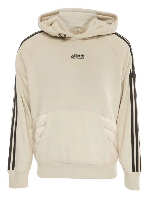 Moncler Vintage 2024 x Adidas striped-trim hoodie