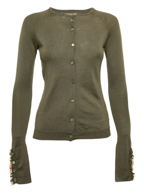 Burberry Pre-Owned buttoned-cuffs cardigan