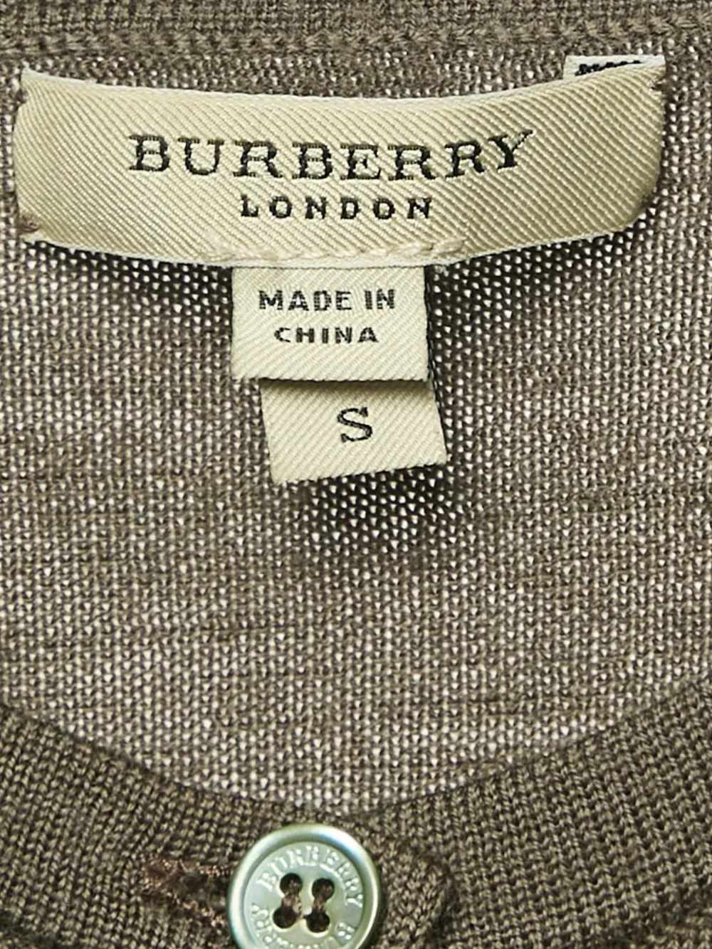 Pre-owned Burberry Buttoned-cuffs Cardigan In Green
