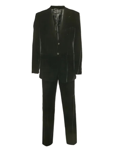 Giorgio Armani Pre-Owned velvet single-breasted suit