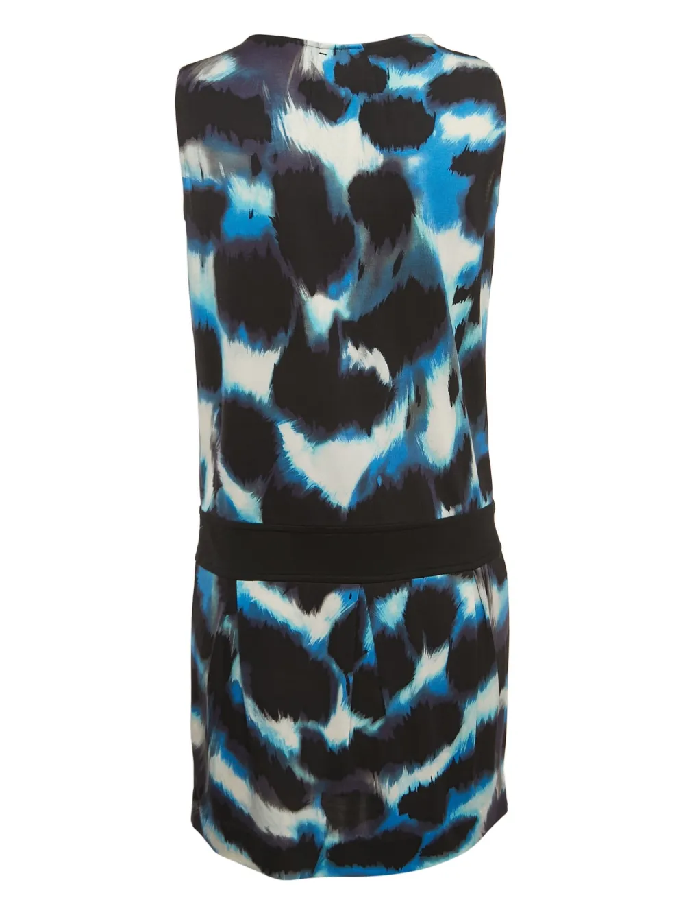 Diane Von Furstenberg Vintage 2024 mouwloze jurk met abstracte print - Zwart