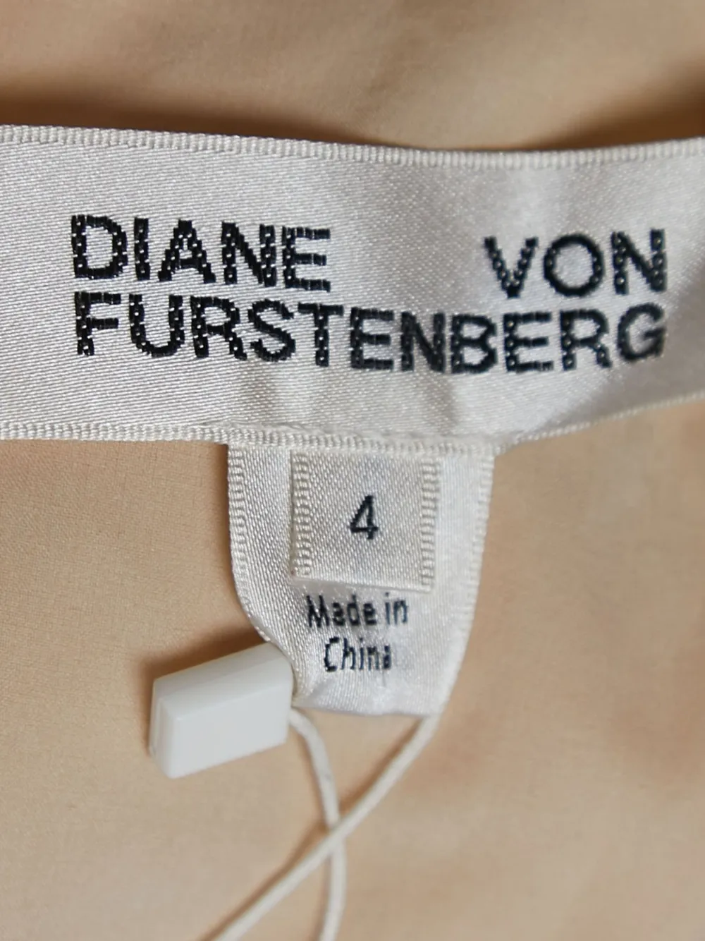 Pre-owned Diane Von Furstenberg Vintage  One-shoulder Sequin Midi Dress In Neutral