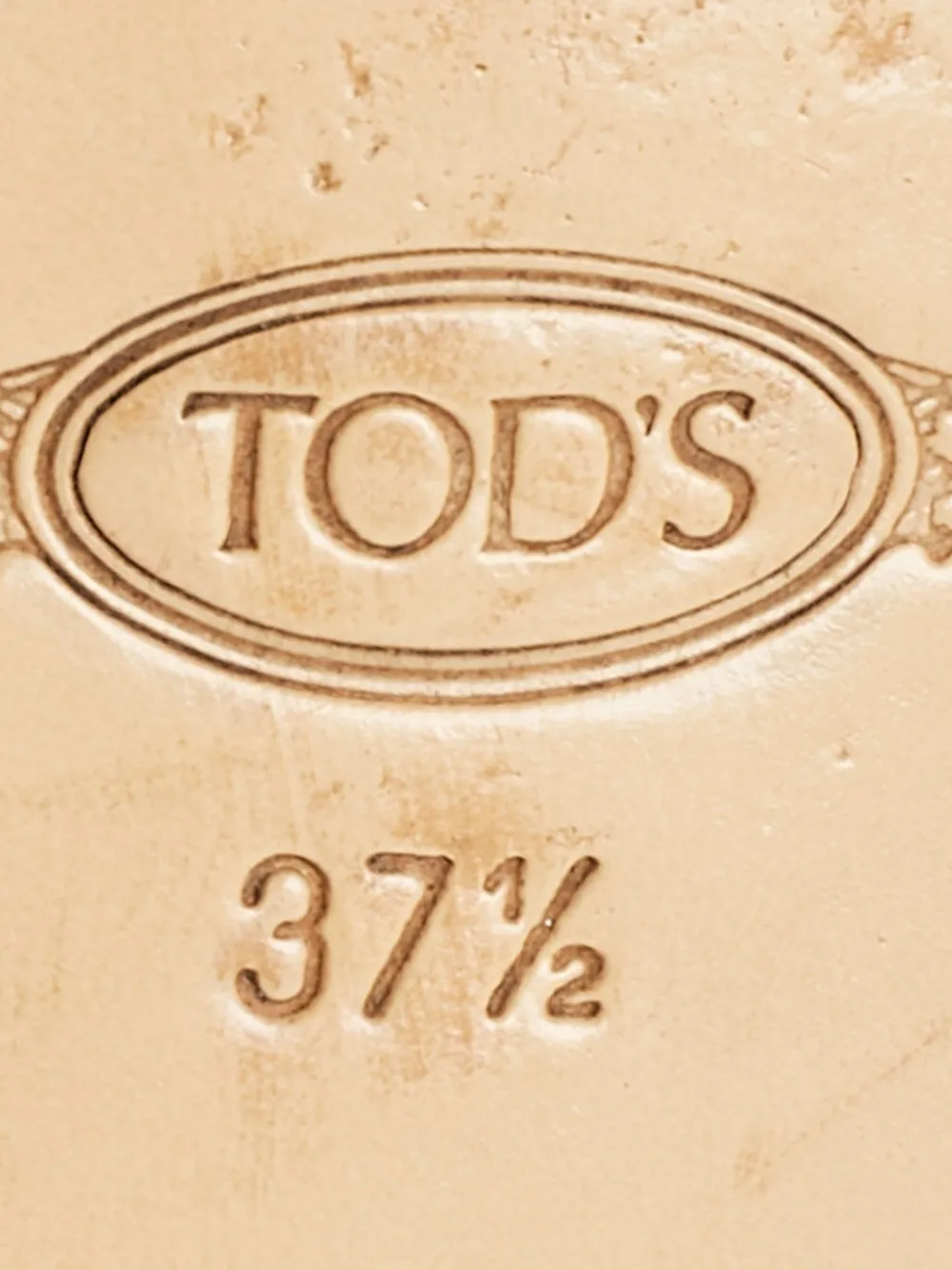 Pre-owned Tod's Vintage Double T Leather Loafers In Neutral