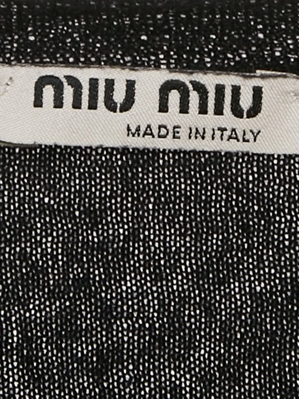 Pre-owned Miu Miu V-neck Long Sleeve Sweater In Black