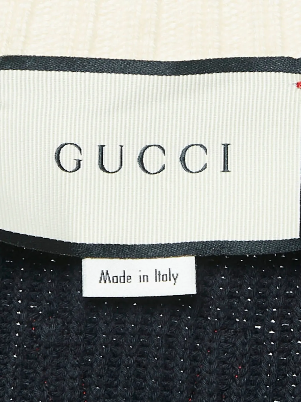 Pre-owned Gucci Ribbed-knit Cardigan In Blue