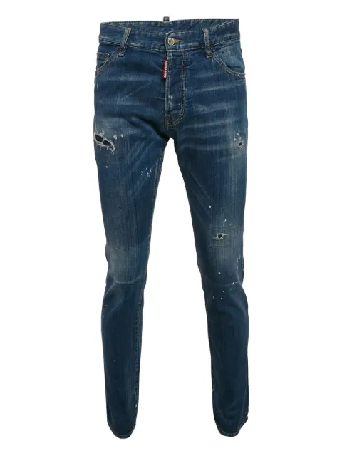 DSQUARED2 distressed paint-splatter jeans