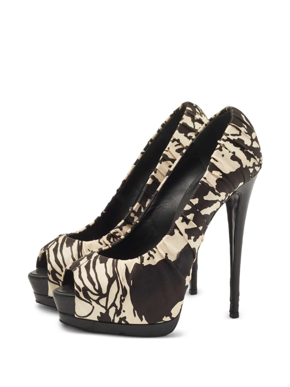 Giuseppe Zanotti Vintage 155 mm pumps met open neus - Zwart