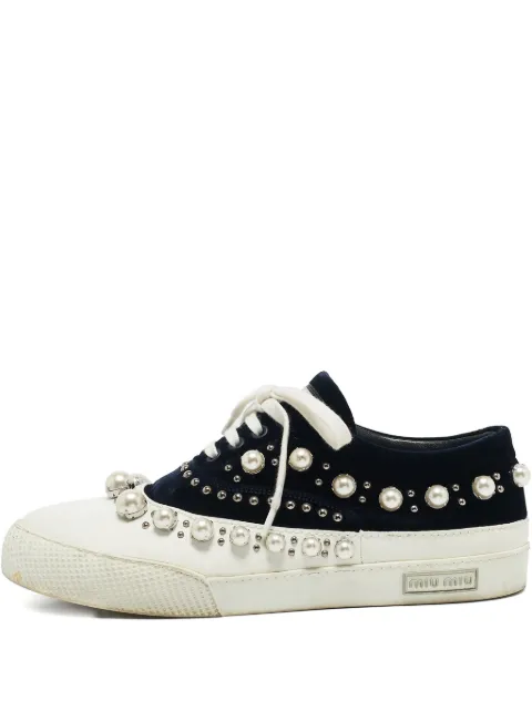 Miu Miu Pre-Owned 1134887 Navy Blue