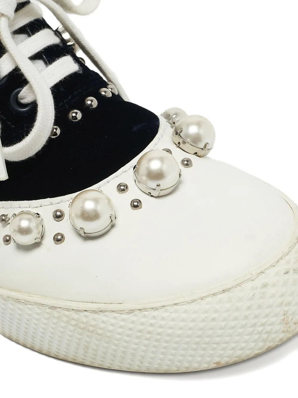 Miu Miu Pre-Owned 1134887 Navy Blue - Blauw