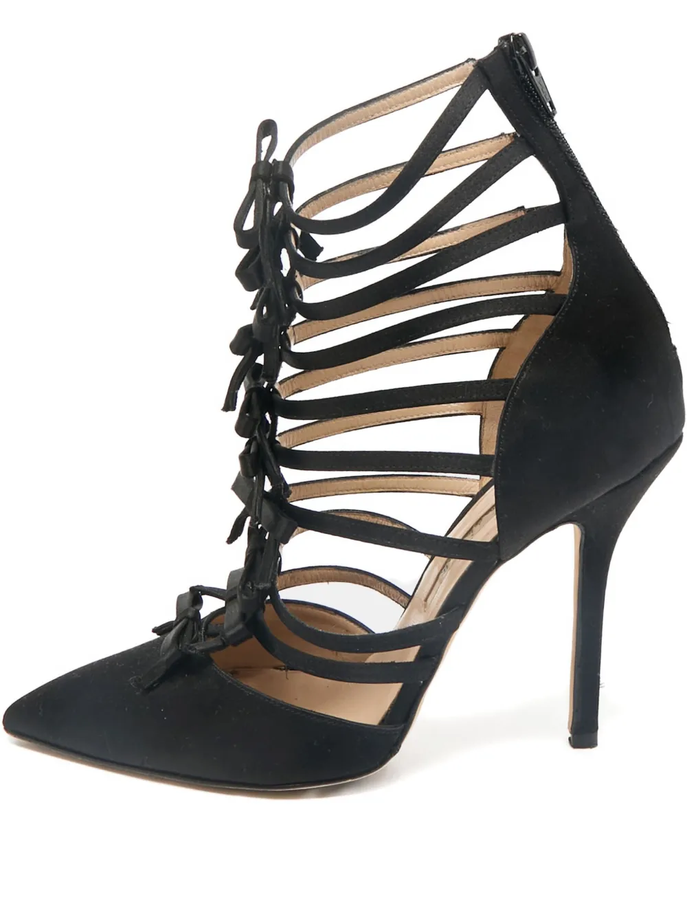 Oscar de la Renta Pre-Owned Pumps aus Satin - Schwarz