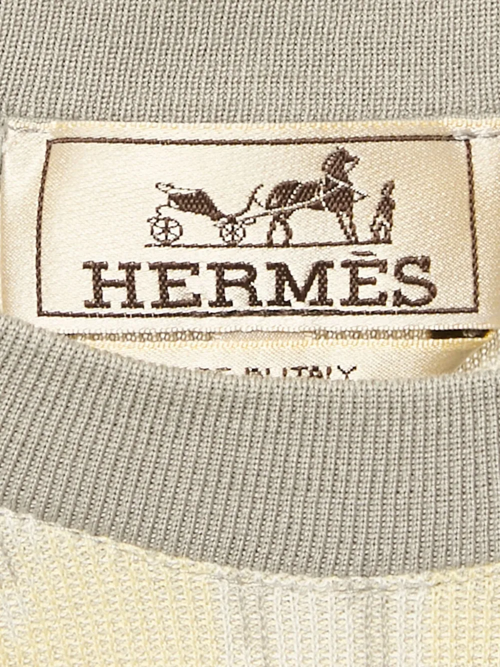 Hermès Pre-Owned playera tejida con motivo de caballo en intarsia | Image 2