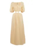 Faithfull the Brand linen cut-out dress - Orange