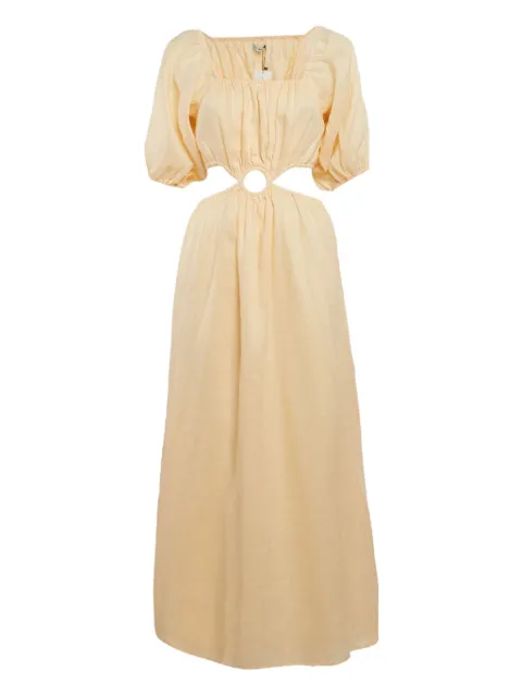 Faithfull the Brand linen cut-out dress