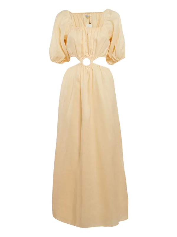 faithfull linen dress Faithfull Black Linen Raynara Maxi Dress by Faithfull The Brand