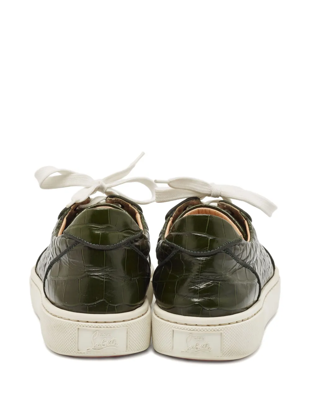 CHRISTIAN LOUBOUTIN Pre-owned Louis Low-top Sneakers In Green