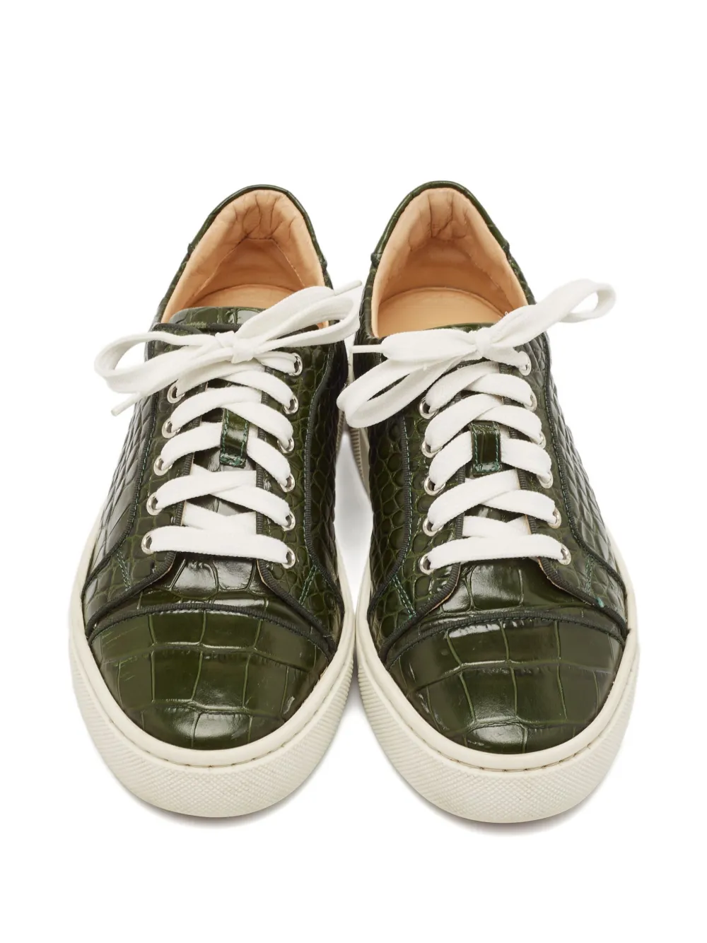 CHRISTIAN LOUBOUTIN Pre-owned Louis Low-top Sneakers In Green