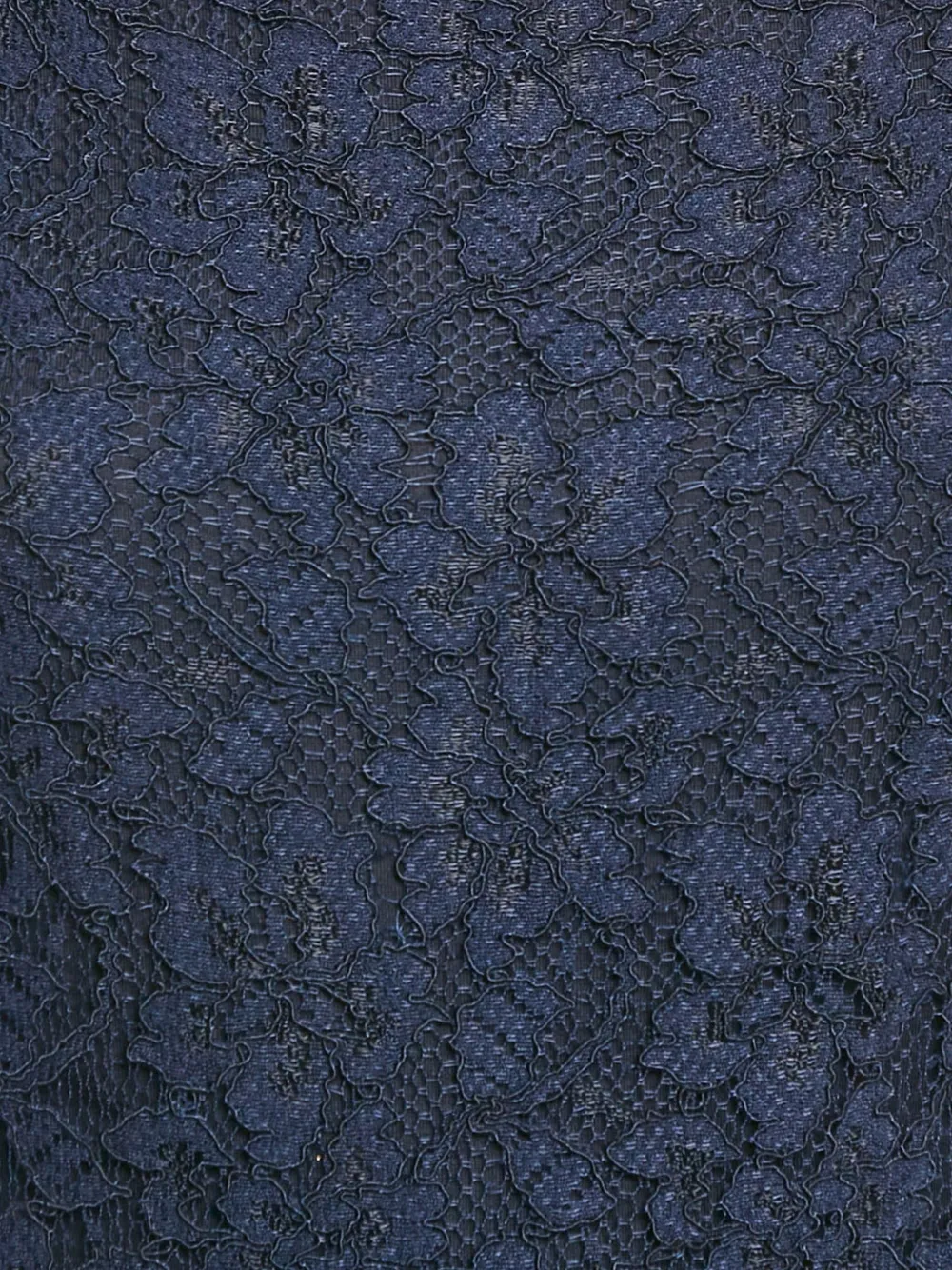 Diane Von Furstenberg Vintage Midi-jurk met kant - Blauw