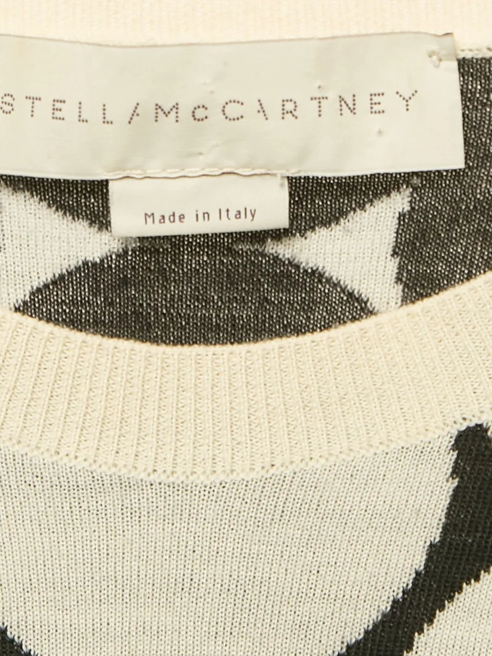 Pre-owned Stella Mccartney Polka-dot Pattern Wool Sweater In Black