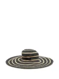 Maison Michel wide-brim sun hat - Black