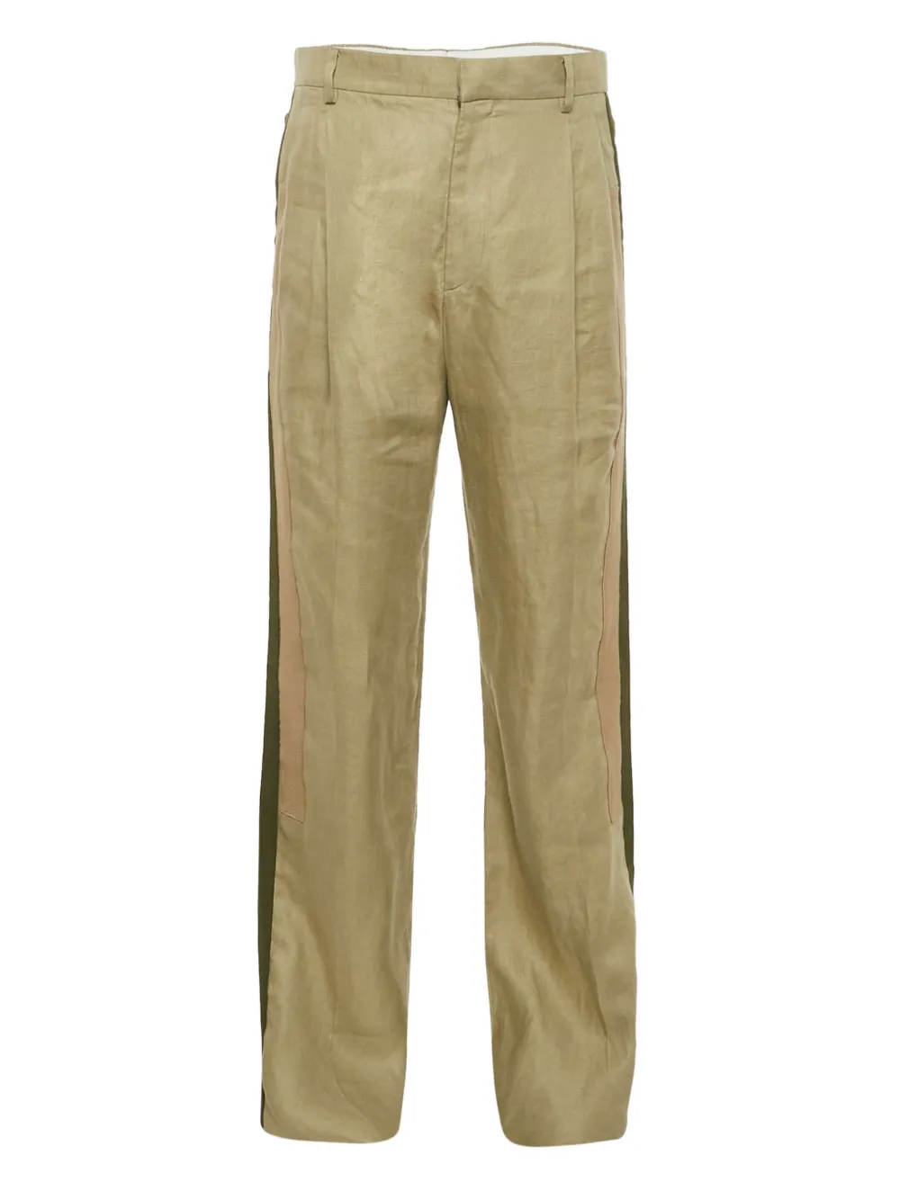 Givenchy Pre-Owned panelled linen trousers | Green | Image 1
