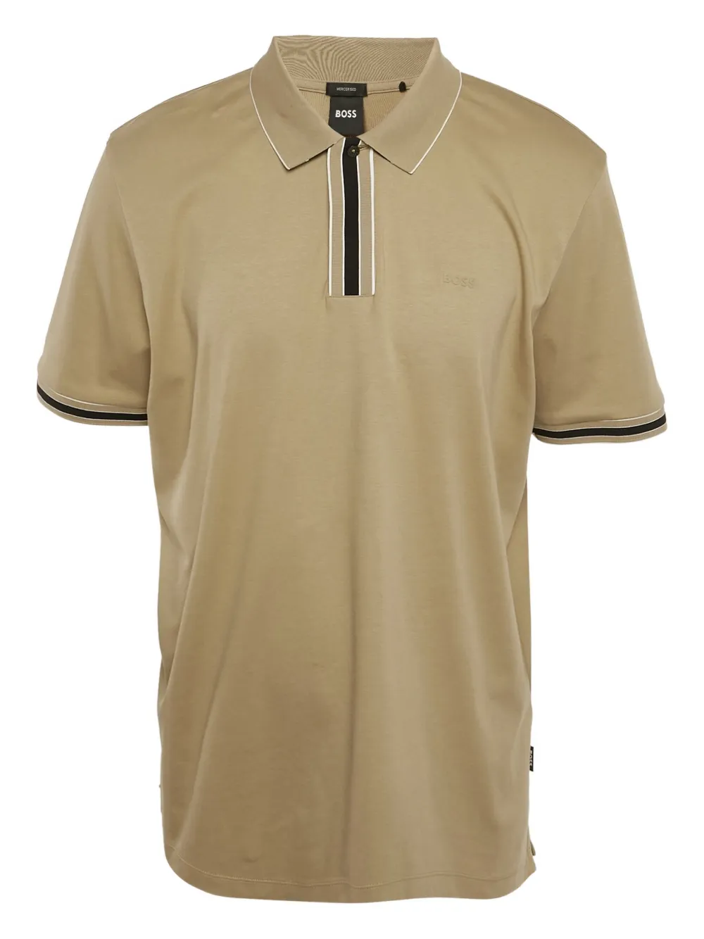 BOSS pre-owned cotton polo shirt | Neutrals | Image 1