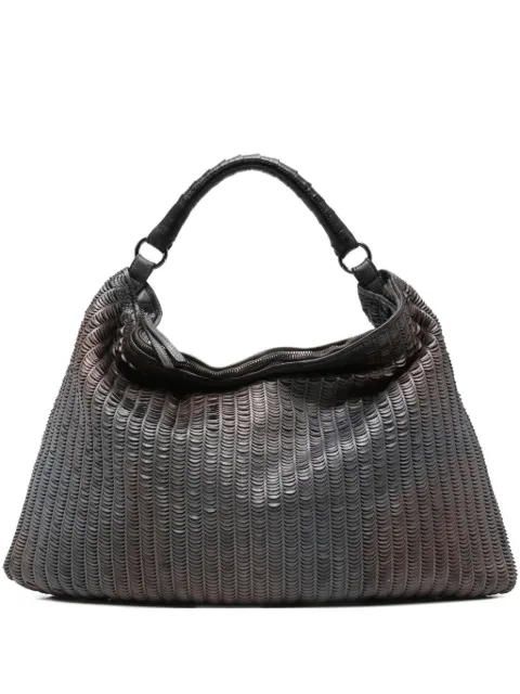 Reptile's House large woven-leather tote bag