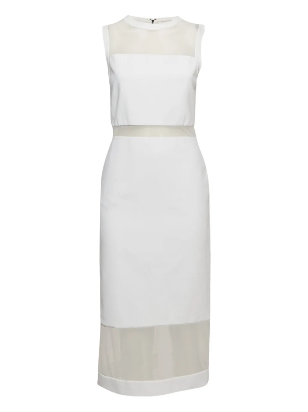 alice + olivia robe mi-longue en crêpe | blanc | Image 1
