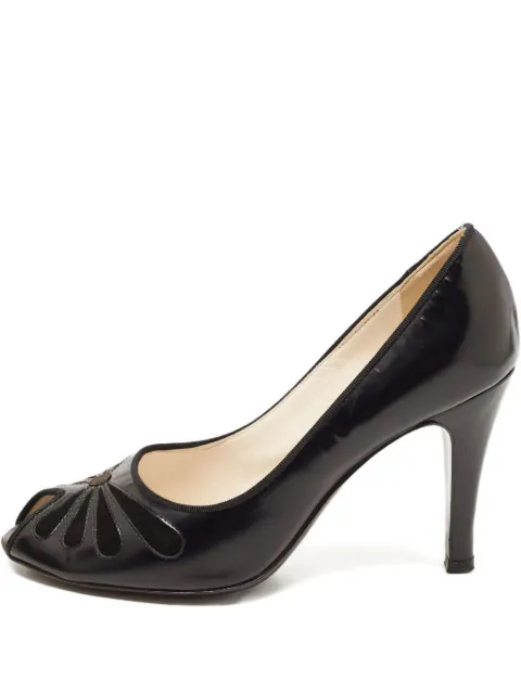 Marc Jacobs Vintage 85mm leather flower cut-out pumps