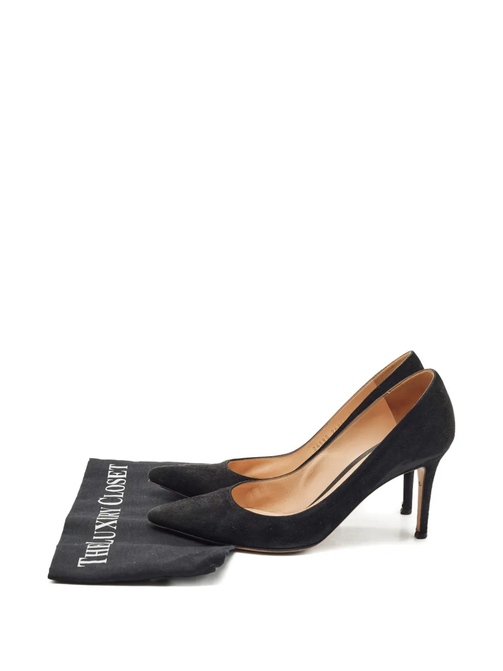 【最終値下げ】Gianvito Rossi スエードパンプス ブラック Gianvito Rossi 2024 ポインテッドトゥ スエードパンプス | ブラック