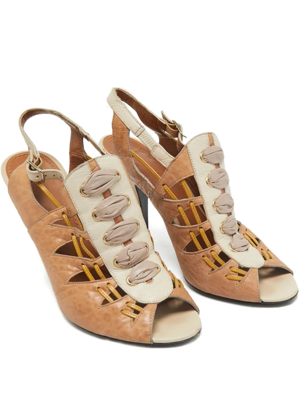 Givenchy Pre-Owned Pumps in pelle con cinturino posteriore - Marrone