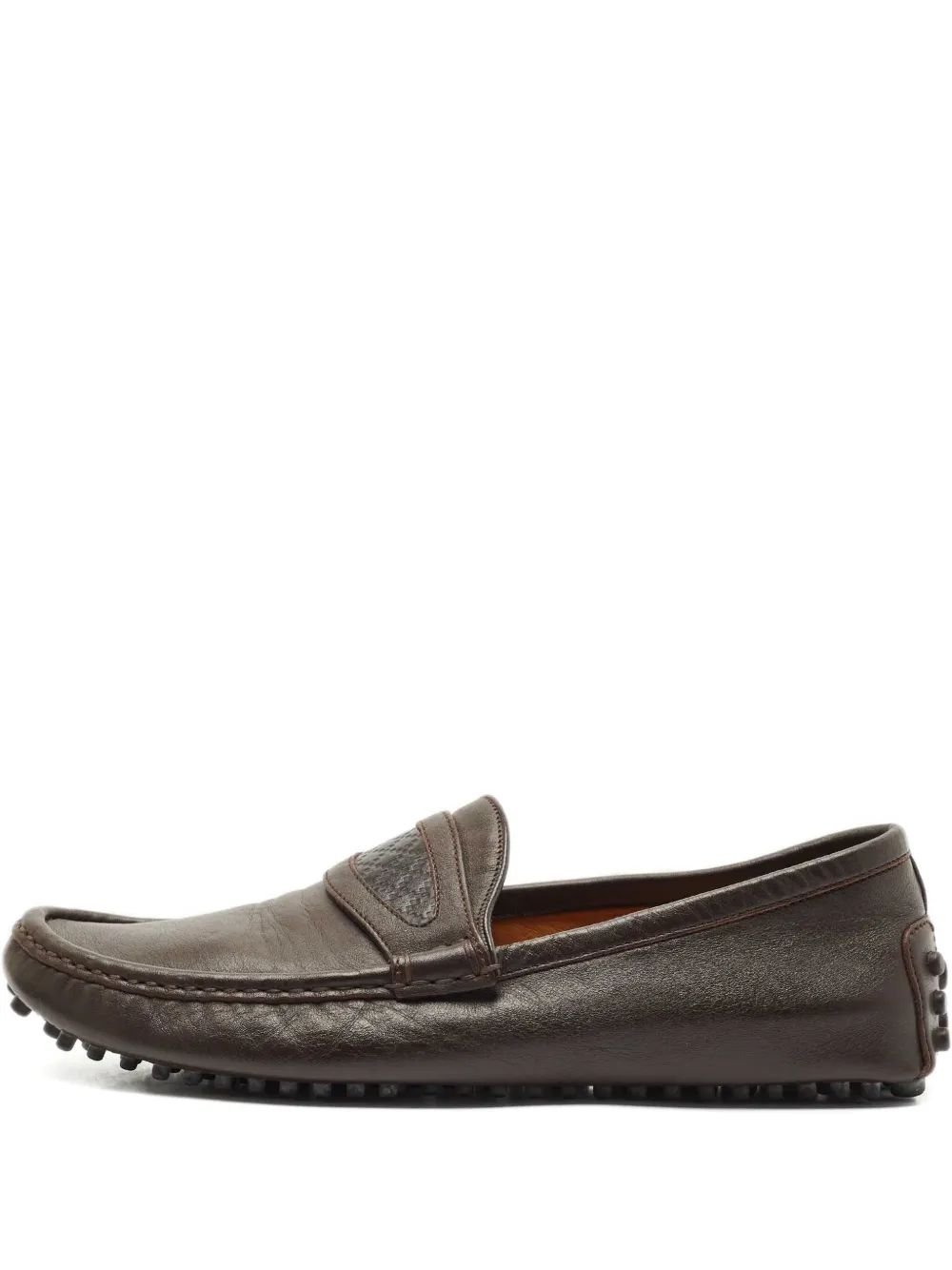 Gucci Pre-Owned leather loafers | Brown | Image 1