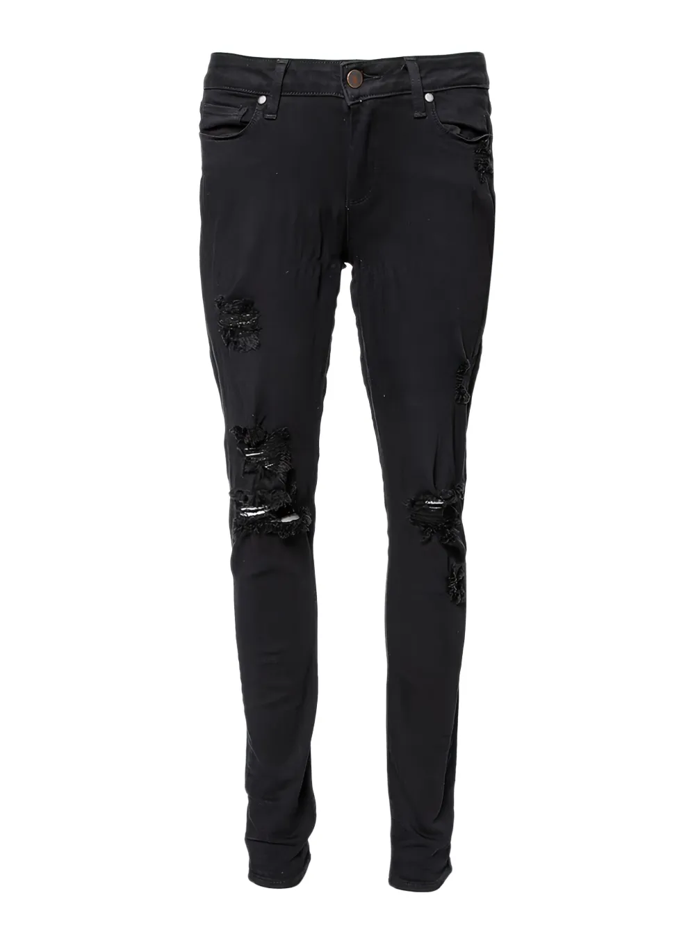 PAIGE Jeans skinny Verdugo con effetto vissuto - Nero