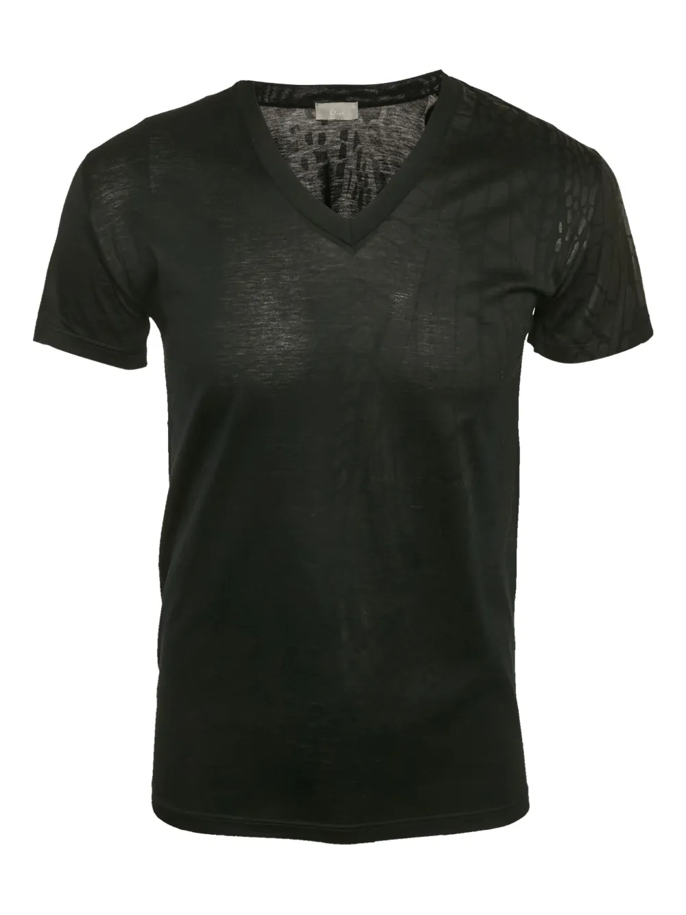 Christian Dior Pre-Owned abstract-print cotton T-shirt | Black | Image 1
