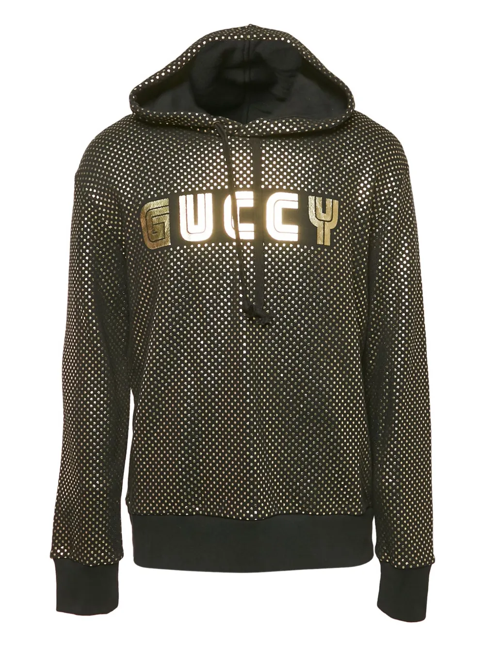 Gucci Pre-Owned logo-print hoodie | Black | Image 1