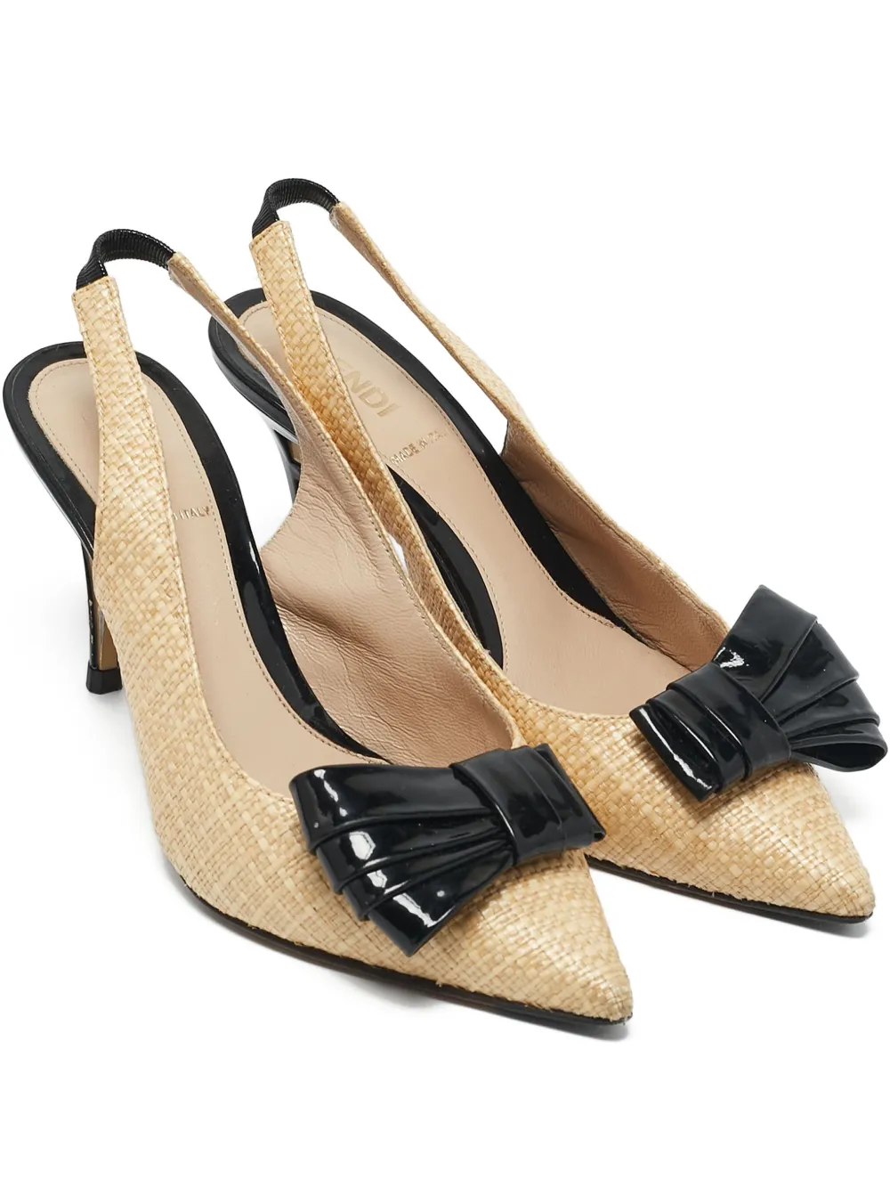 Fendi Pre-Owned Fendista Slingback-Pumps 80mm - Nude