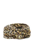 Gucci Pre-Owned 2024 leopard-print lamé turban - Gold
