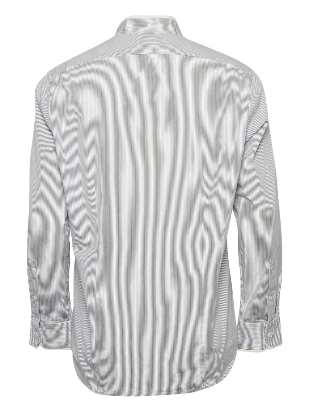 Shanghai Tang stripe mandarin-collar shirt | Image 2