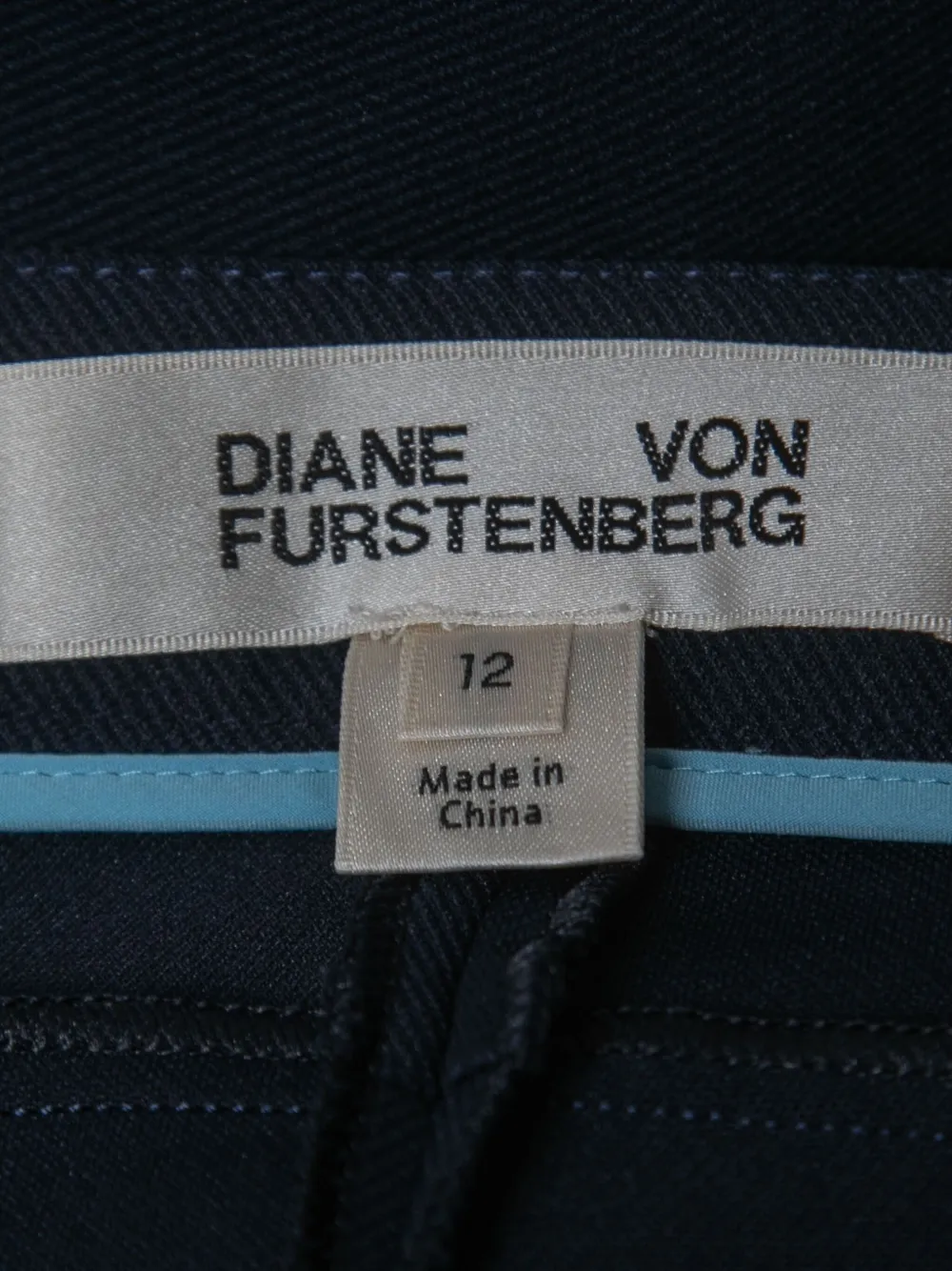 Diane Von Furstenberg Vintage Pantalon - Blauw