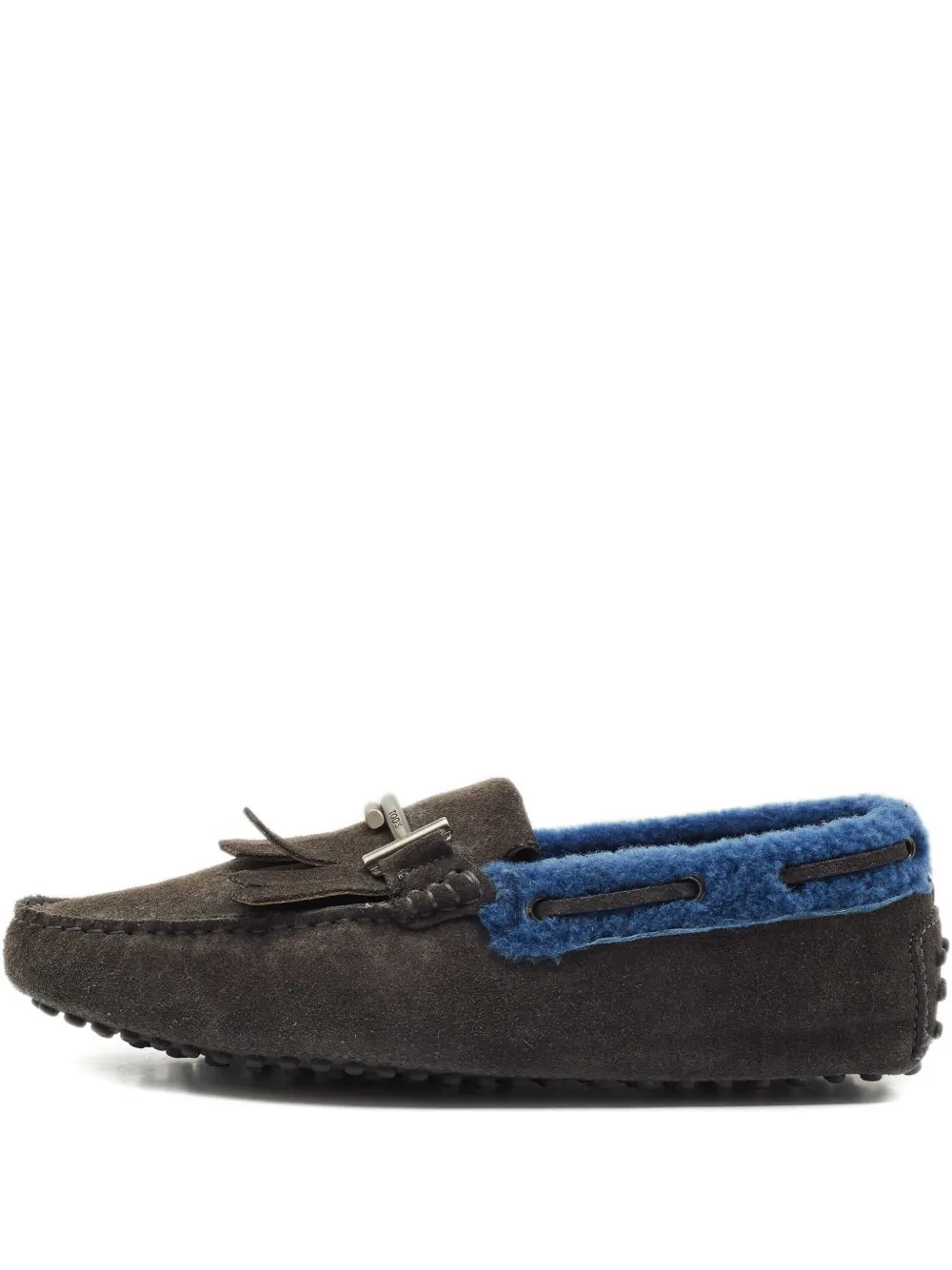 Tod's Vintage shearling fringe loafers | Brown | Image 1