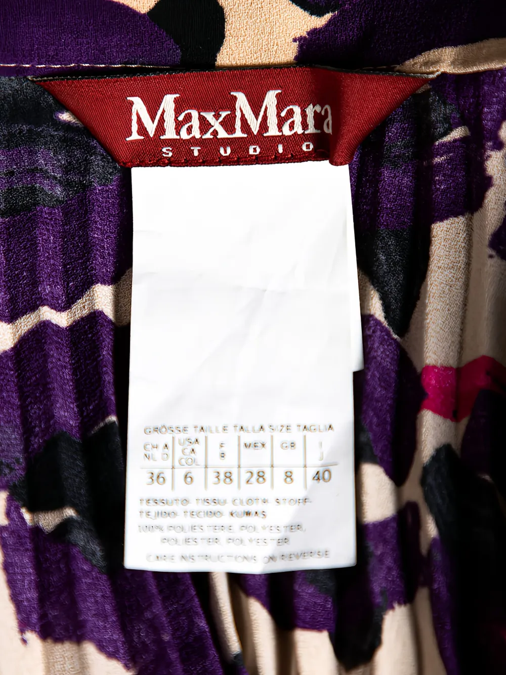 Pre-owned Max Mara  Pleated Skirt In Neutral