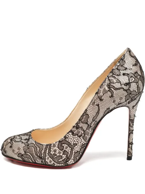 Christian Louboutin Pre-Owned zapatillas Fifi con tacón de 100mm